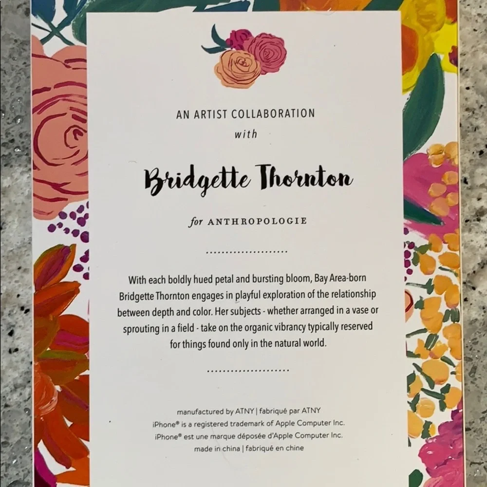 Anthropologie Bridgette Thornton iPhone case